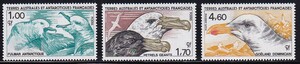 76 仏領南方南極地域【未使用】＜「1986 SC#118-19,#C91 鳥」 3種完 ＞