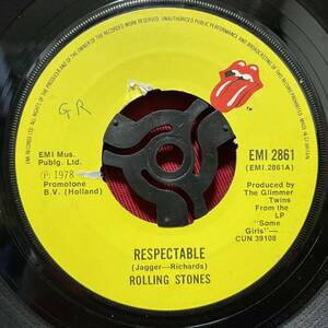 ◆UKorg7”s!◆THE ROLLING STONES◆RESPECTABLE◆