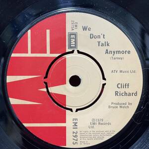 ◆UKorg7”s!◆CLIFF RICHARD◆WE DON'T TALK ANYMORE◆