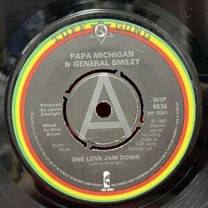 ◆UKorg7”s!◆PAPA MICHIGAN AND GENERAL SMILEY◆ONE LOVE JAM DOWN◆