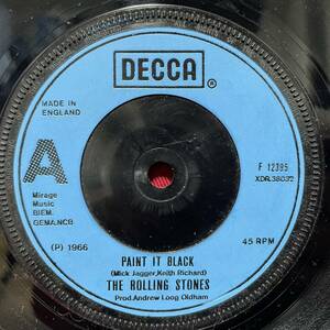 ◆UK7”s!◆THE ROLLING STONES◆PAINT IT, BLACK◆