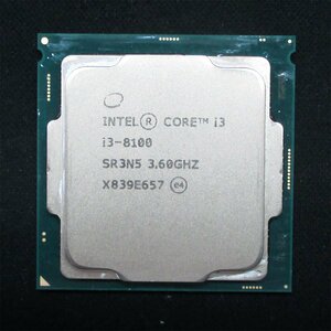 動作品確認済 第8世代CPU 4コア/4スレッド ★ INTEL SR3N5 Core i3-8100(3.6GHz/4C/4T/Coffee Lake) FCLGA1151 #2836-K