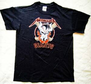 メタリカ×サンフランシスコ・ジャイアンツ Tシャツ Mサイズ ガイコツ Metallica