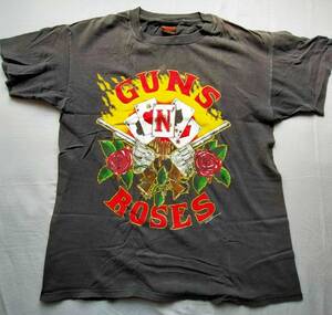 ガンズ アンド ローゼズ 91年 ツアー Tシャツ Lサイズ BROCKUM製 アメリカ製 オリジナル 当時物 Guns N' Roses