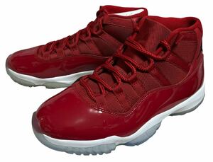 未使用品 17年 NIKE 378037-623 AIR JORDAN 11 RETRO WIN LIKE 96 エアジョーダン 11 レトロ ジムレッド US8 26㎝