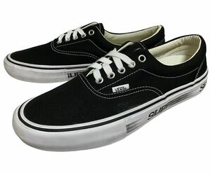 未使用品 16SS supreme VANS Motion Logo Era Plo シュプリーム バンズ エラ モーションロゴ 黒 US9 27㎝