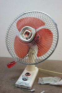 SANYO Sanyo electric fan EF-C30KX 3 sheets wings ornament type antique operation goods 