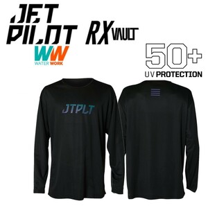ジェットパイロット JETPILOT ラッシュガード 長袖 送料無料 RX ボルト L/S ハイドロ レース ジャージ JA22616 ブラック 3XL