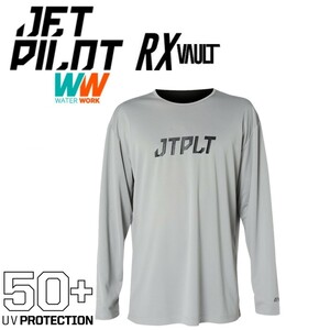 ジェットパイロット JETPILOT ラッシュガード 長袖 送料無料 RX ボルト L/S ハイドロ レース ジャージ JA22616 グレー XL