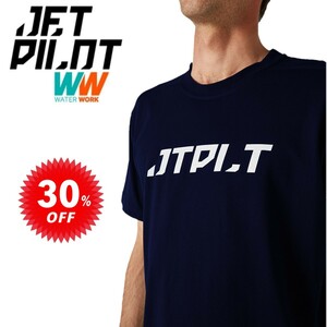 ジェットパイロット JETPILOT セール 30%オフ Tシャツ メンズ 送料無料 スピネル SS Tシャツ ネイビー/ホワイト M W22601