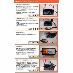 12V用 対応 リチウムイオンバッテリー POWER ERFECT パーフェクトパワー バイクバッテリー充電器 168の画像5