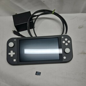 中古品 Nintendo Switch Lite グレー 256GB microSD付 スイッチライト