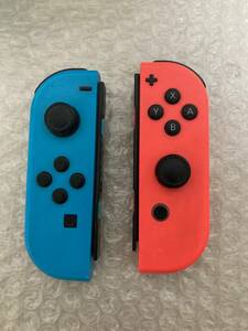 スイッチ ジョイコン 左右セット Nintendo Switch Joy-Con ネオンブルー/ネオンレッド 動作未確認 付属品なし