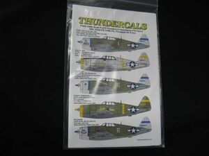 * THUNDERCALS 1/48 P-47D Thunderbolt leather back PTO Part 4 19th,333rd FS/ 318th FG, Pineapple Air Force *