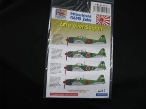 ★　H-MODELS　DECALS　　1/48　　三菱 A6M5 零戦　Zero over サイパン　 デカール　 ★