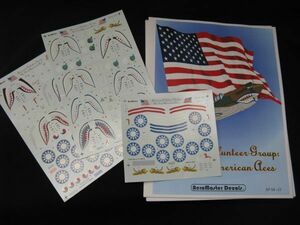 *aero master 1/48 American voluntter Group the first American Aces decal (3 sheets insertion ) *