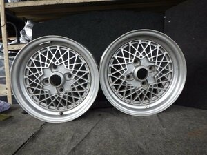 VOLK RACING ？　14インチ　6J　4穴　PCD114.3　インセット不明　2本セット　※個人宅不可