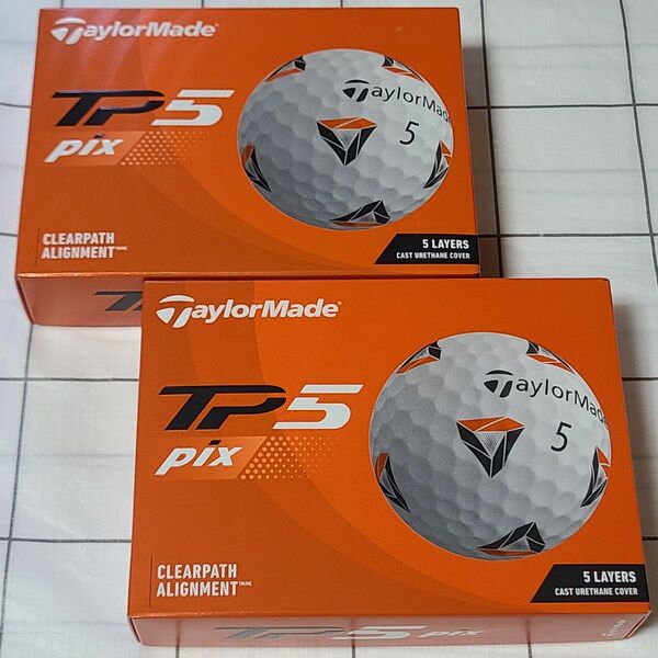 TaylorMade テーラーメイド TP5 pix 2021年モデル ゴルフボール 2ダース