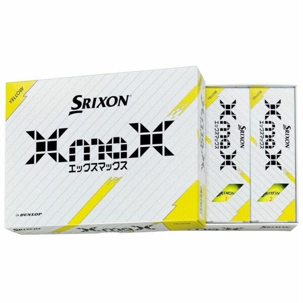 ダンロップ スリクソン SRIXON XmaX スリクソンエックスマックス 2024年モデル 1ダース イエロー
