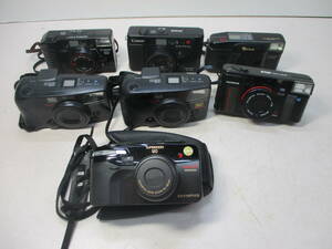 フィルムカメラ 一眼レフ AF Canon Olympus FUJI 7個まとめて コンパクトカメラ 現状品 