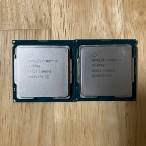 CPU intel core i7 9700 2個セット