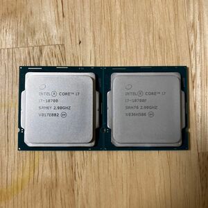 CPU intel core i7 10700+10700F セット