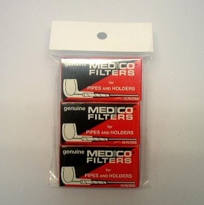 送料120円～新品 MEDICO(メディコ)コーンパイプ用6mm紙フィルター3箱セット(1箱当たり10本入り)