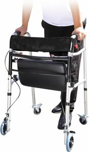 lefeke 歩行器 折りたたみ 歩行車 室内室外兼用 立ち上がり補助 ブレーキ付 アルミ製 介護