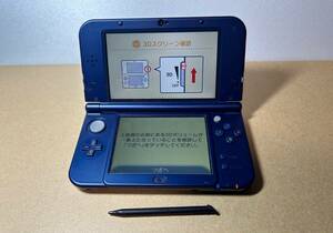 Newニンテンドー3DS LL メタリックブルー本体（箱、説明書、充電器、専用ケース付き）