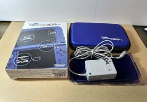 New Nintendo 3DS LL metallic blue body ( box, instructions, charger, exclusive use pouch, with cover )