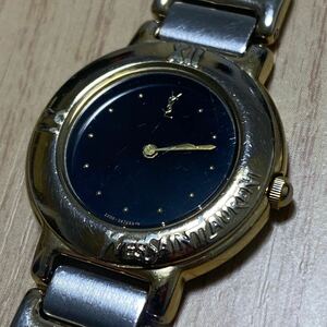  operation * new goods battery Yves Saint Laurent Yves Saint-Laurent YSL QZ quartz lady's wristwatch 