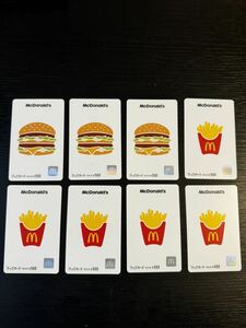 未使用！！ マックカード 4000円分 マクドナルド マック カード 500円ⅹ8枚セット