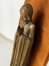 キリスト教　マリア像　木彫刻　アンティーク_画像7