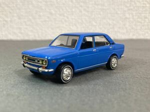 ダイドー　日産 ブルーバード SSS ブルー 510　徳大寺有恒が選ぶ!！俺のこだわり名車 ミニカーキット　組立済 クリアケース付 1/64程度