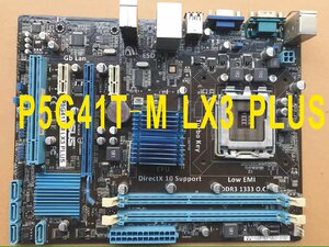 【美品】ASUS P5G41T-M LX3 PLUS マザーボード Intel G41 LGA 775 uATX DDR3