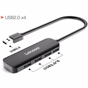 【新品】LENOVO USB2.0 4IN1 0.25m ドッキングステーション/マルチポートハブ （USB 3.0*4)