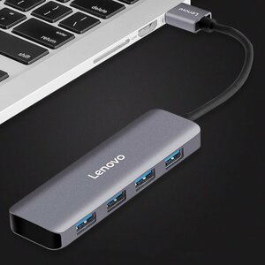 【新品】LENOVO U04usb 4IN1 USB3.0 ドッキングステーション/マルチポートハブ(USB3.0*3)