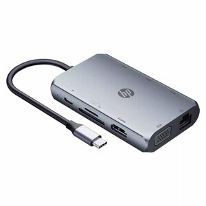 【新品】HP TYPE-C 9in1 TC236 ドッキングステーション/マルチポートハブ （HDMI*1、USB 3.0*3、VGA*1、RJ45*1、 SD *1、TF*1、TYPE-C*1）
