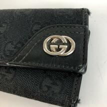 GUCCI グッチ GGキャンバス 6連 キーケース ブラック ブランド_画像4