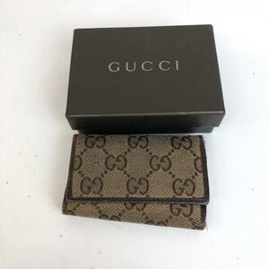 GUCCI グッチ GGキャンバス 6連キーケース 小物 レディース ブランド