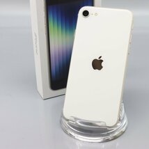 Apple iPhoneSE 128GB (第3世代) Starlight A2782 MMYG3J/A バッテリ100% ■SIMフリー★Joshin4131【1円開始・送料無料】_画像1