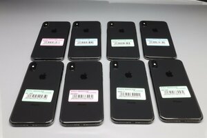 Apple iPhoneX 64GB Space Gray 計8台セット A1902 MQAX2J/A ■SIMフリー★Joshin(ジャンク)6077【1円開始・送料無料】