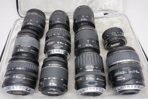  camera for exchange lens various together 11 pcs set #Canon*Joshin( Junk )86W2[1 jpy beginning * free shipping ]