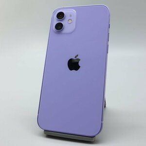 Apple iPhone12 128GB Purple A2402 NJNJ3J/A バッテリ100% ■SIMフリー★Joshin7252【1円開始・送料無料】