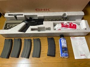 【希少】GHK M4 ガイズリー Co2カスタム NPASノズル+アルミホップチャンバー、マガジン多数！