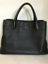 ★美品★TORY BURCH トリーバーチ　トートバッグ　黒　レザー_画像1