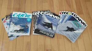 アルペンスノーボード雑誌　CARVE　カーブ　全16冊