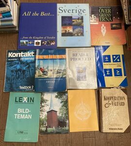 ## Sweden language publication 23 pcs. set textbook dictionary etc. ##