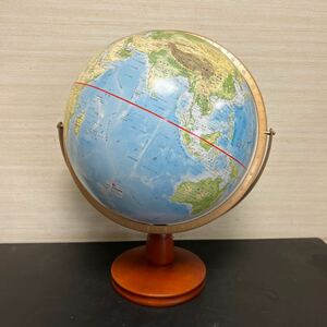 t5-186 渡辺教具　地球儀　インテリア 地理 世界地図 ユーキャン　約48cm 卓上 中古品