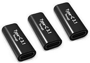 YFFSFDC USB Type C 変換 アダプタ USB C 中継アダプタ メス to メス10Gbps高速データ転送 & 5